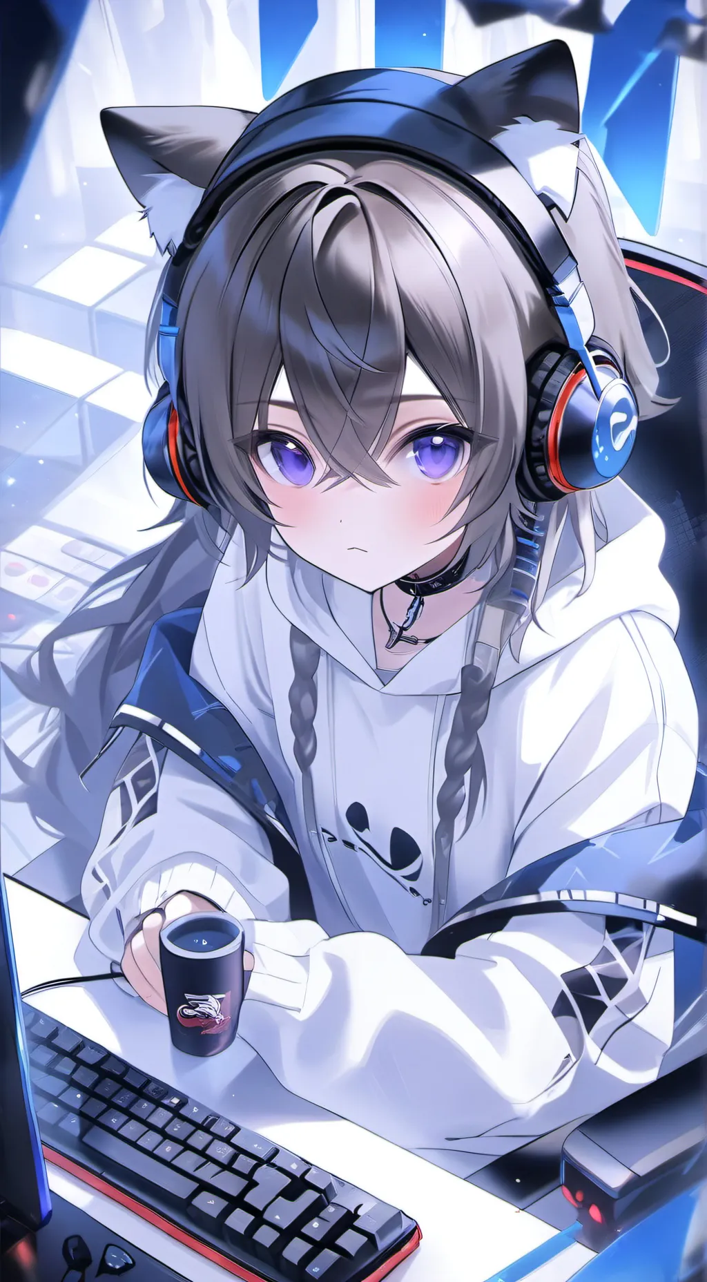 ai character: Amy ♡ background