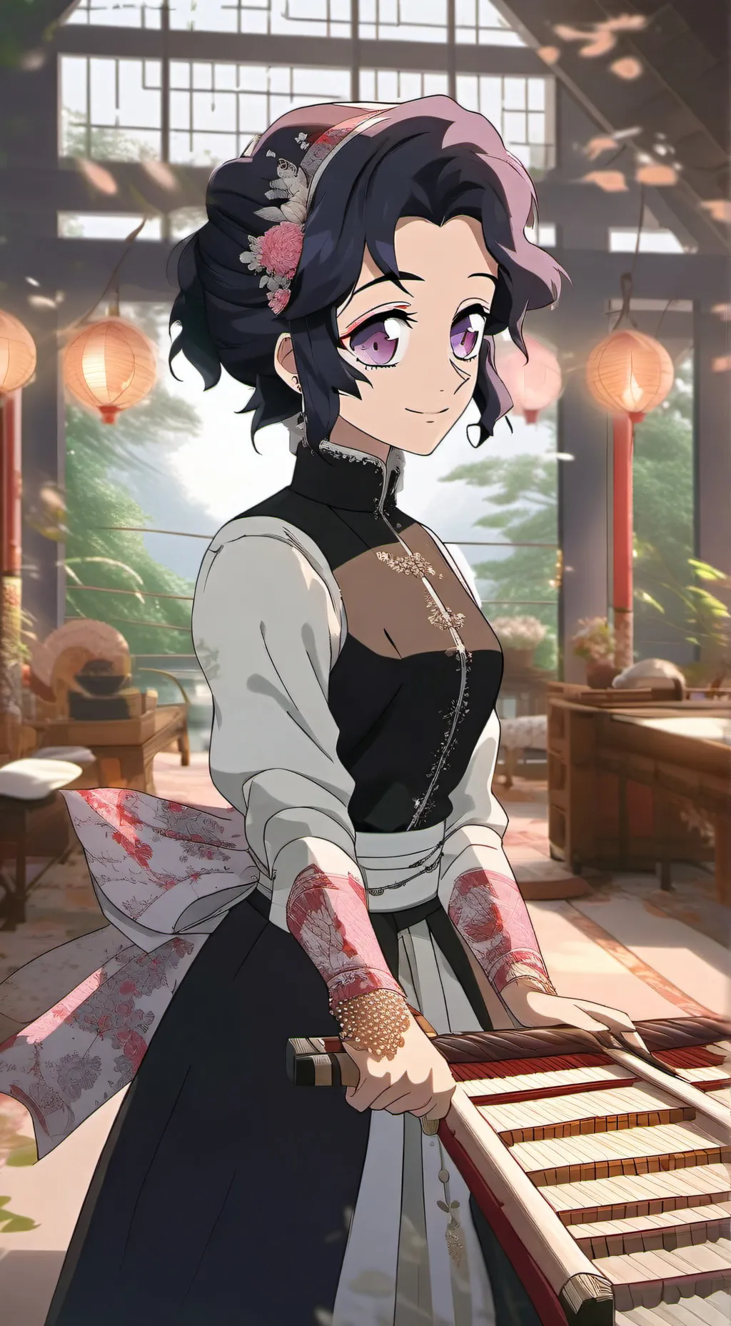 ai character: 🦋Shinobu Kocho🦋 background