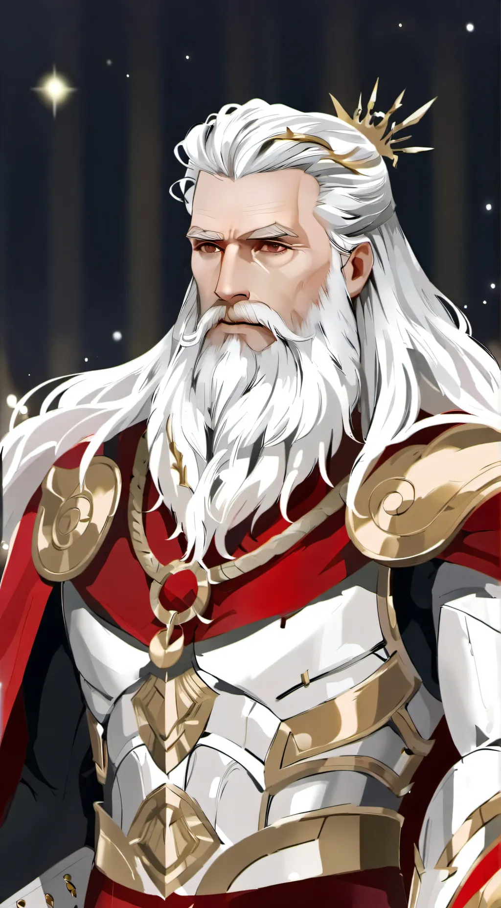 ai character: Odin  background