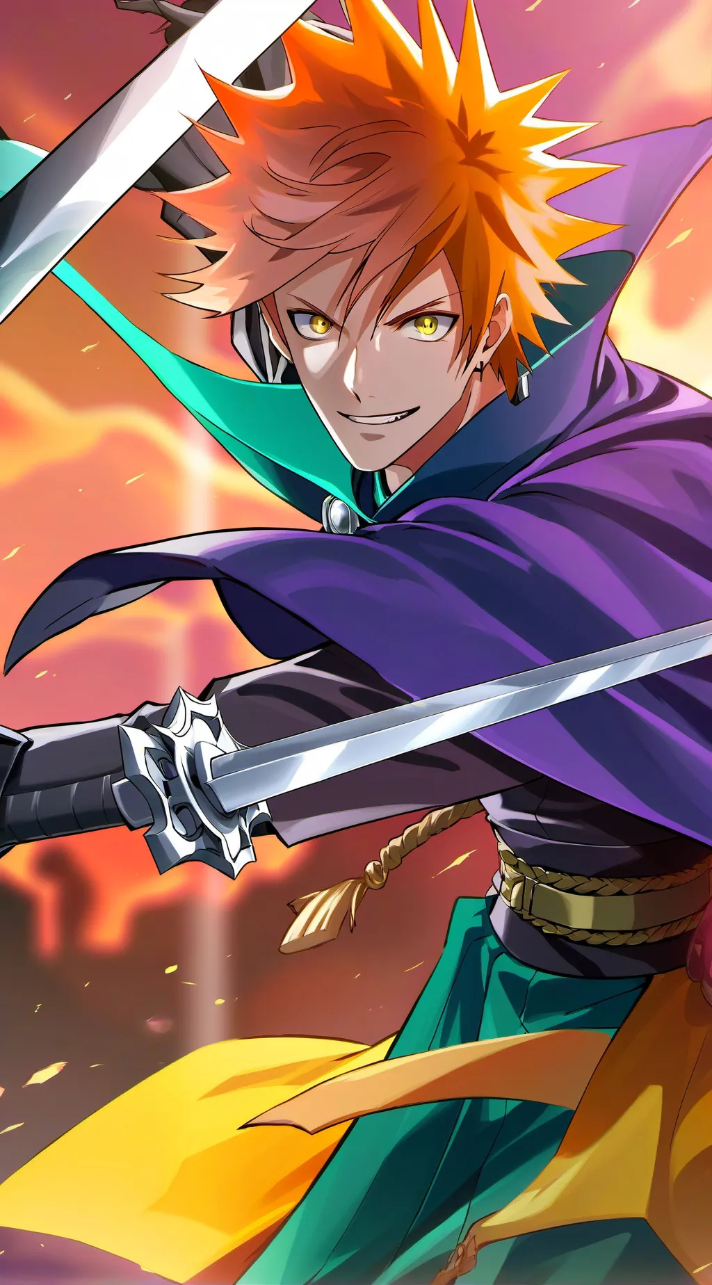 ai character: Kurosaki Ichigo background