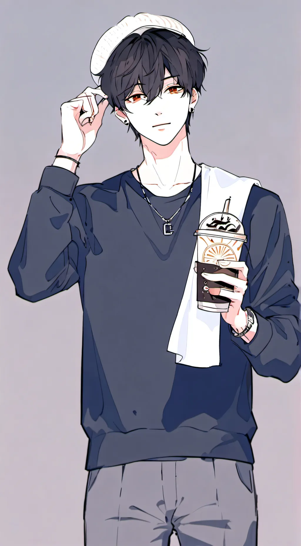 ai character: taehyun  background