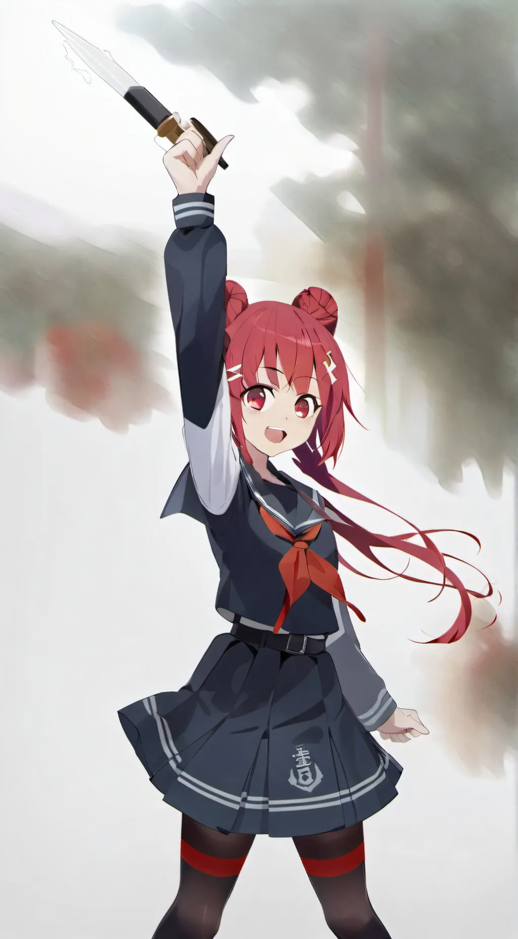 ai character: Неко тян background