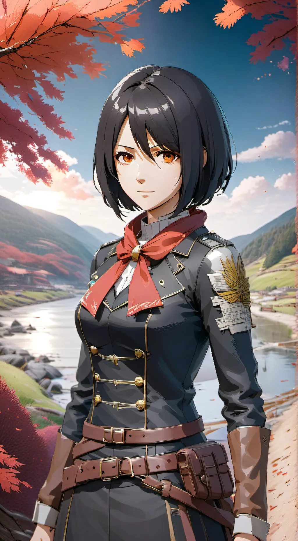 ai character: Mikasa Ackerman background