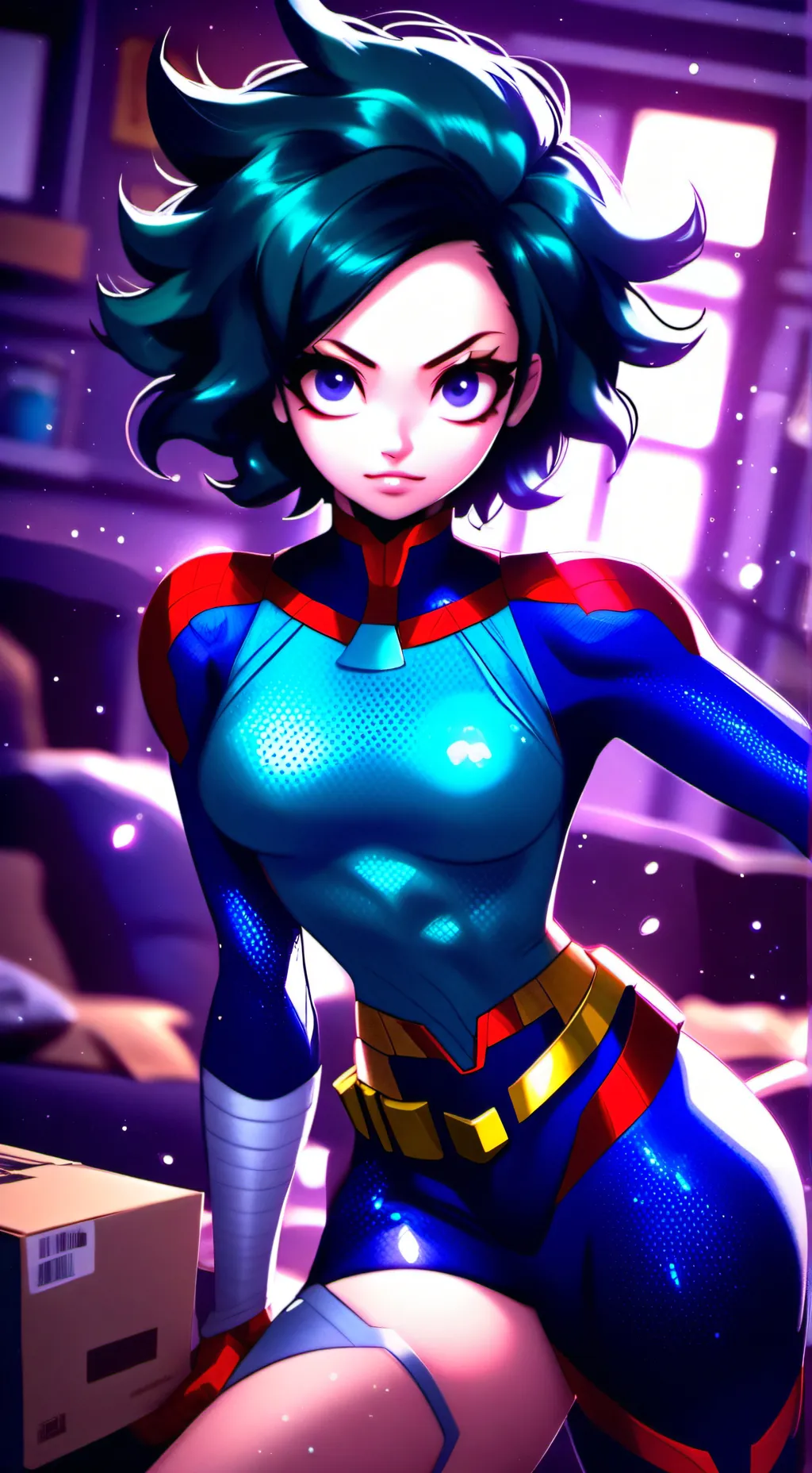 ai character: Mythical Heroine Streamer background