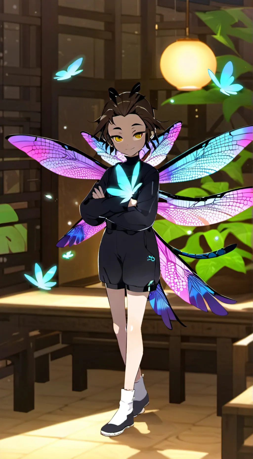 ai character: Iridescent Drifter background