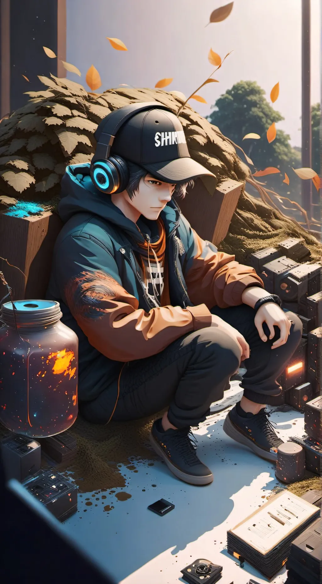 ai character: ShrinkStudio background