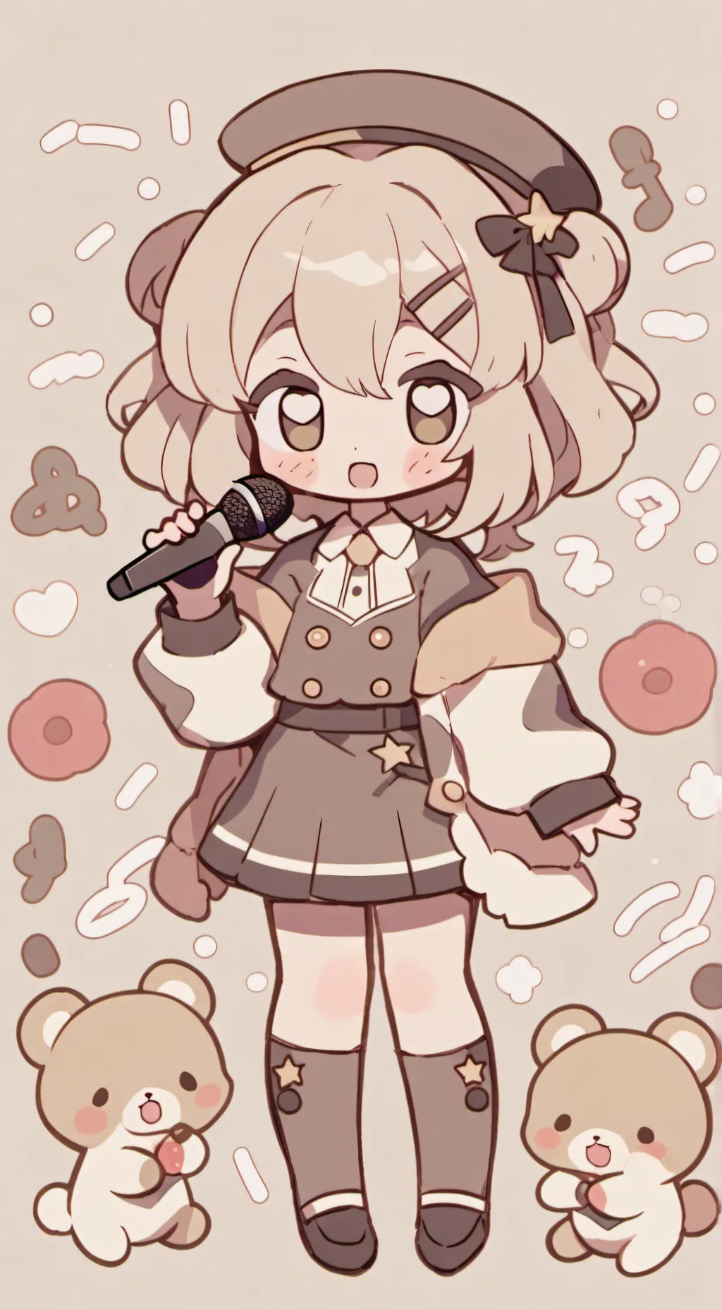ai character: mha girls singing  background