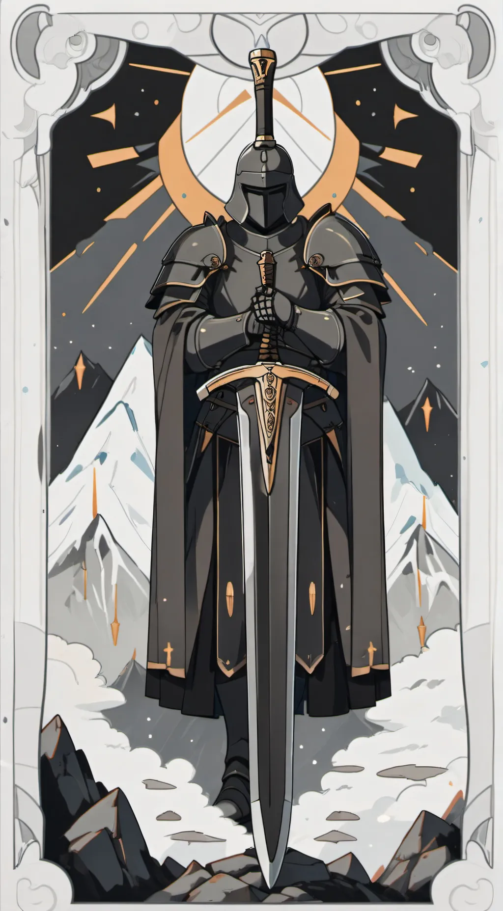 ai character: Stone Guardian background