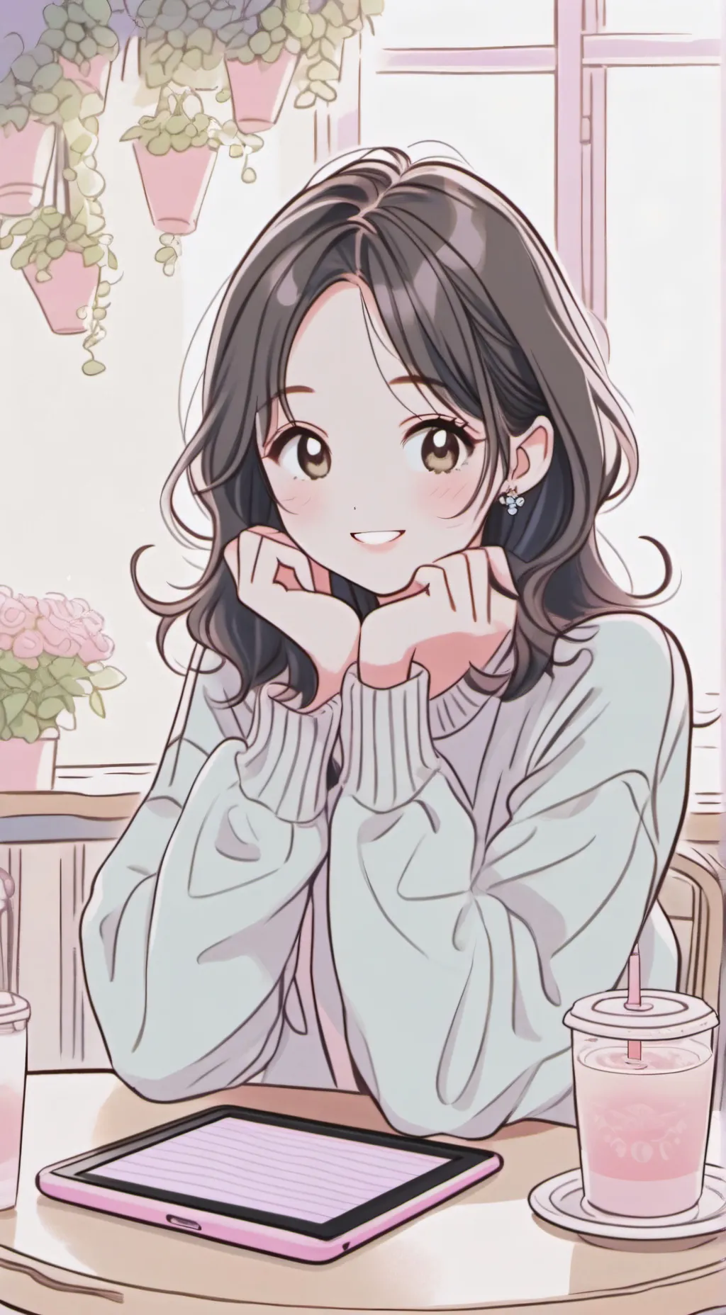 ai character: lavender  background