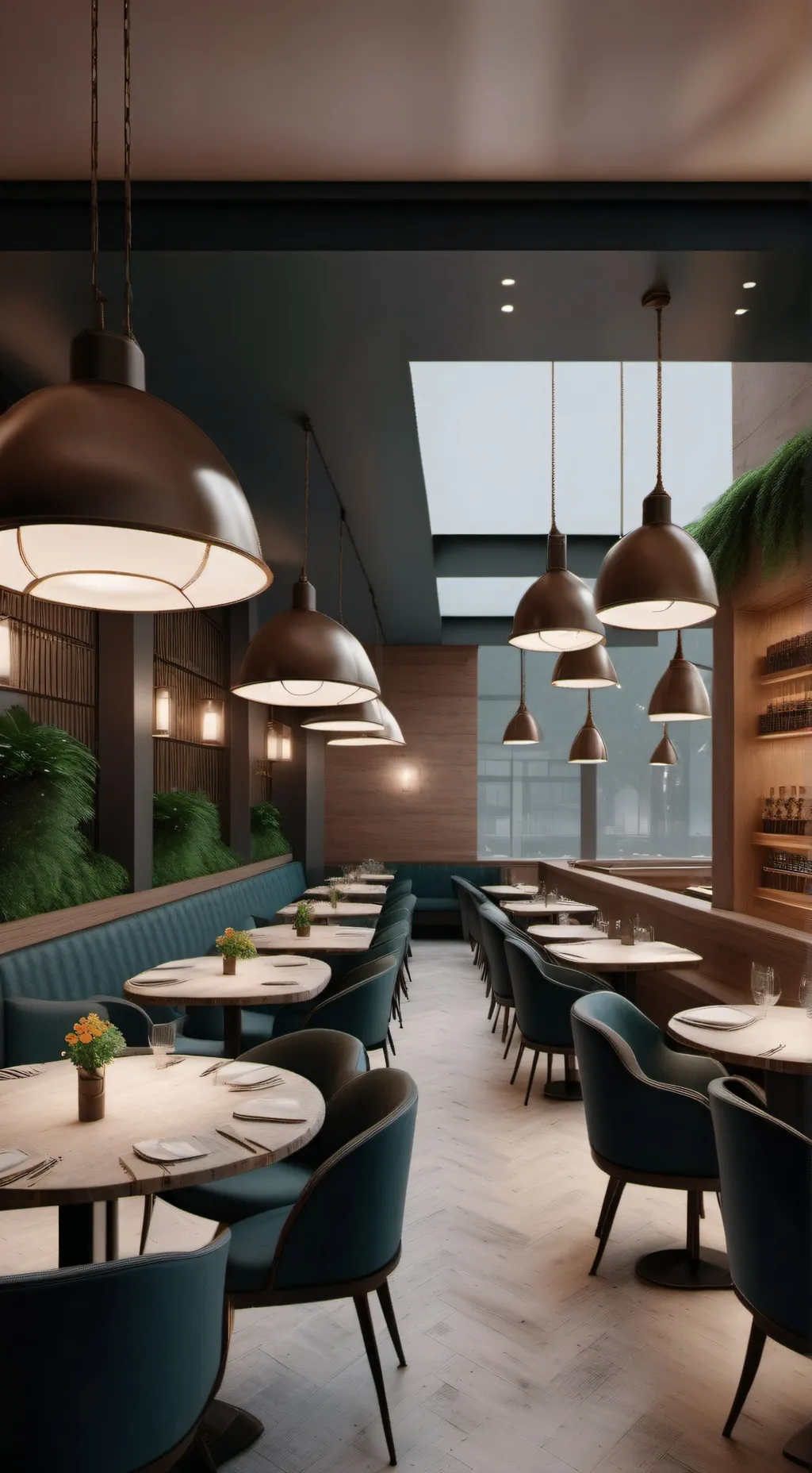 ai character: Robo Restaurant background