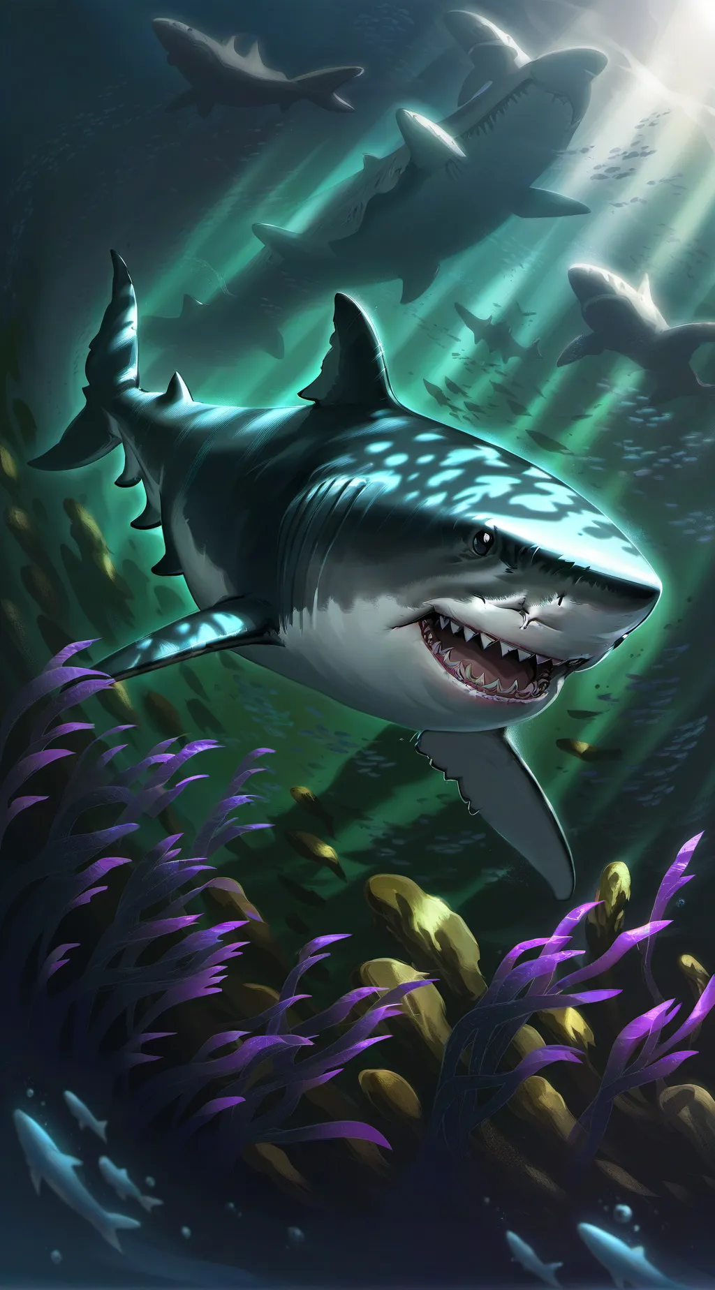 ai character: sharky background