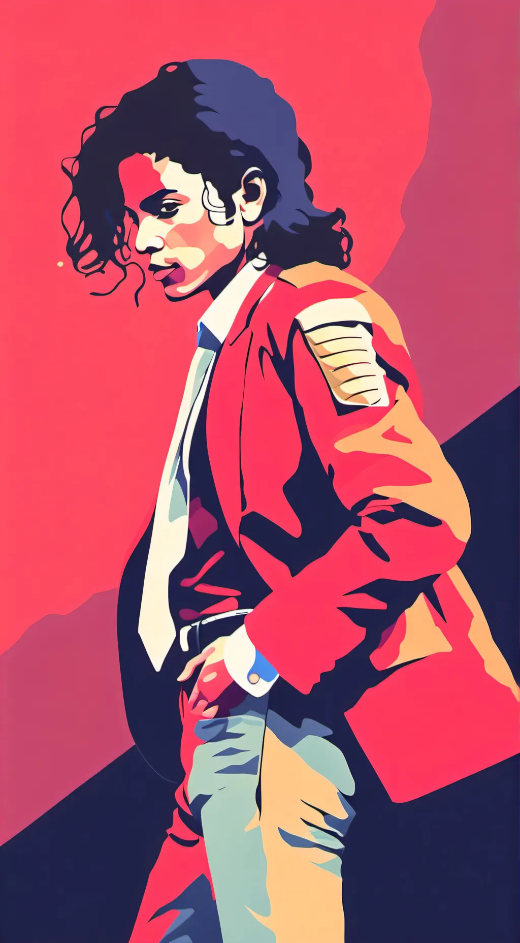ai character: Michael Jackson  background