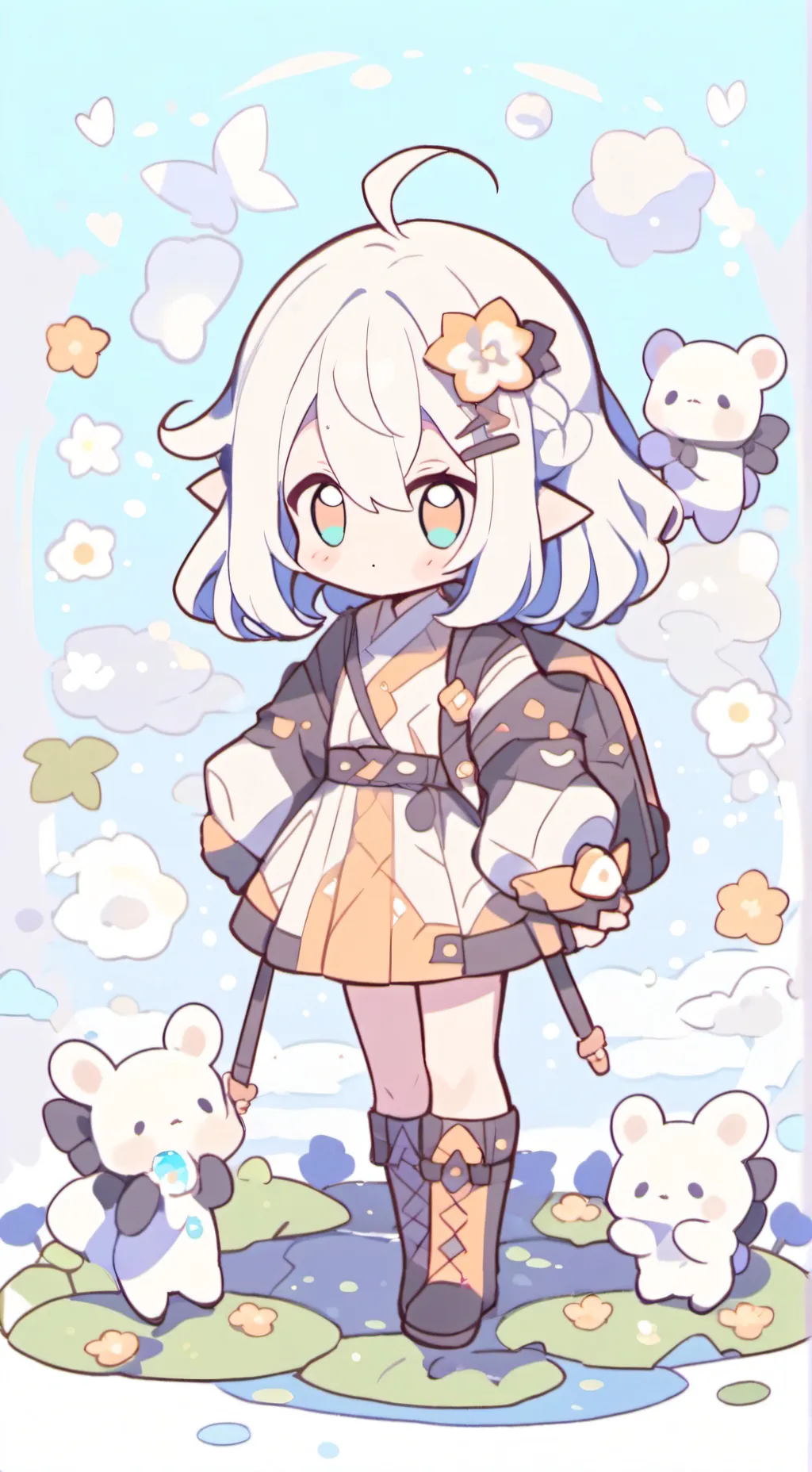 ai character: ками background
