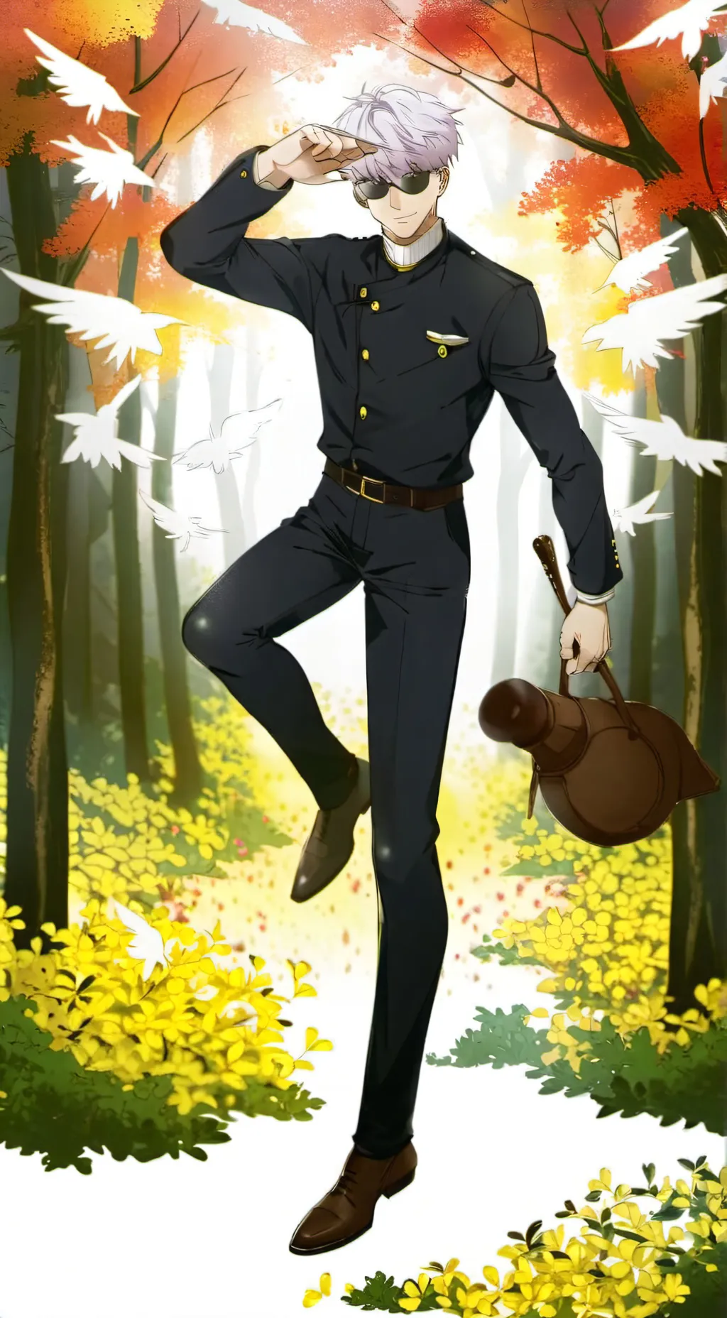 ai character: Gojo satoru background
