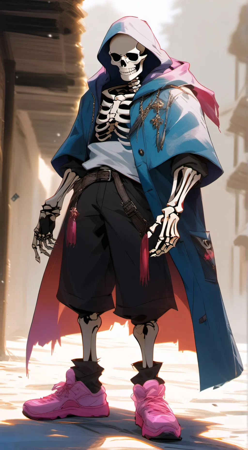 ai character: Sans Undertale background