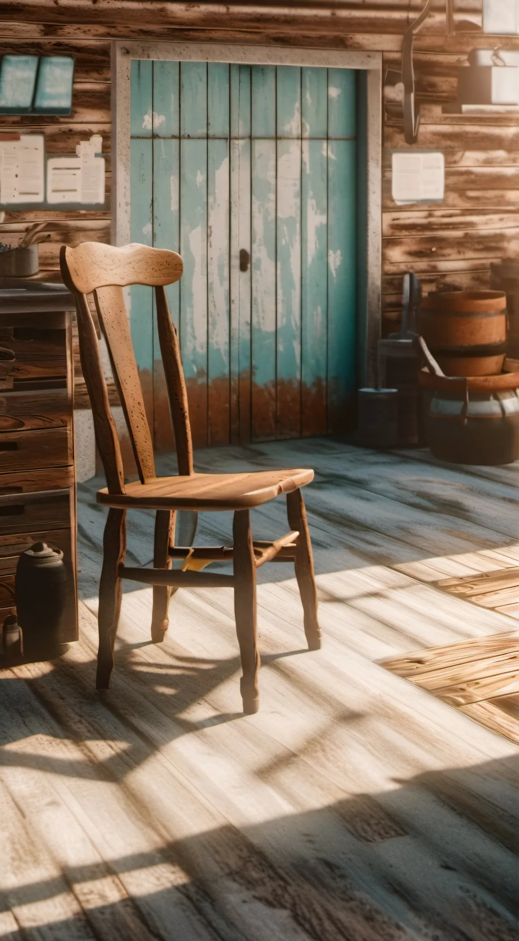ai character:  ￼ the garage background