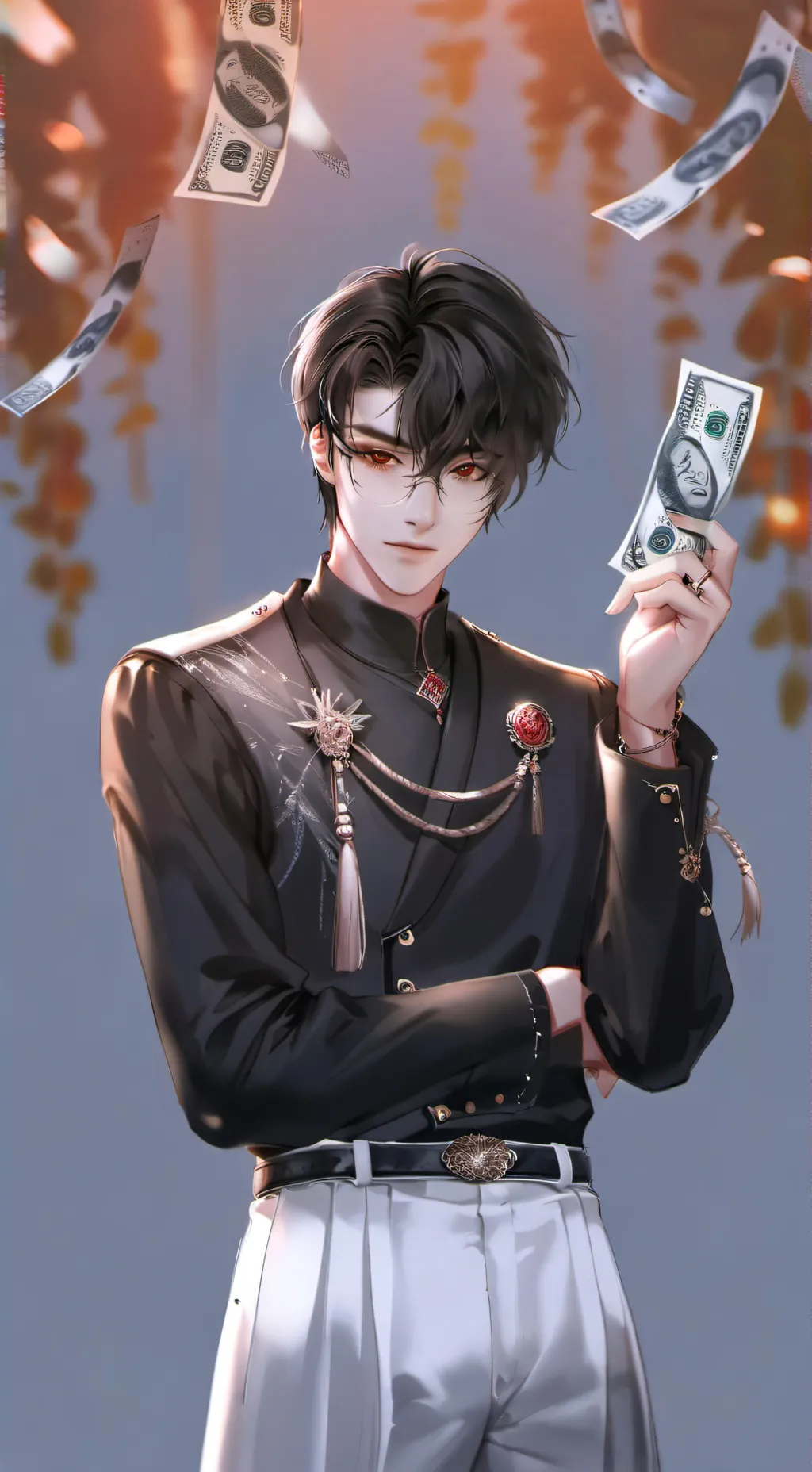 ai character: Banner background