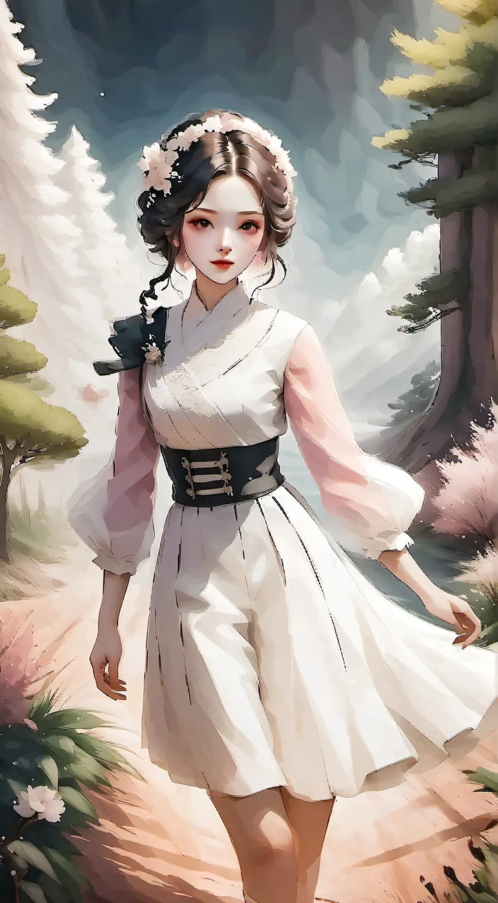 ai character: ash et Rémi ❤️ background