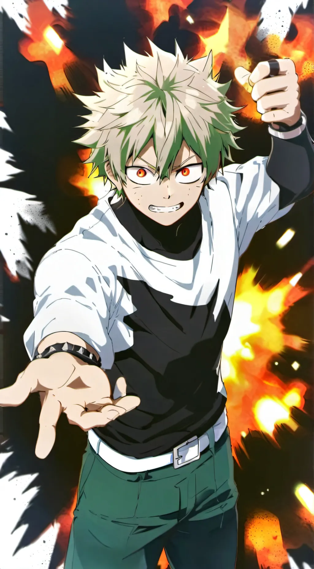 ai character: Katsuki Bakugo background