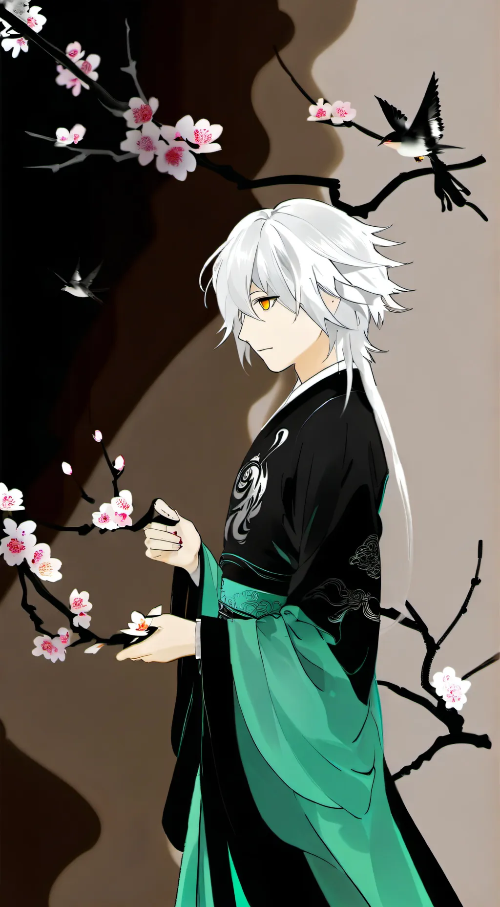 ai character: 梅花 - Mei background