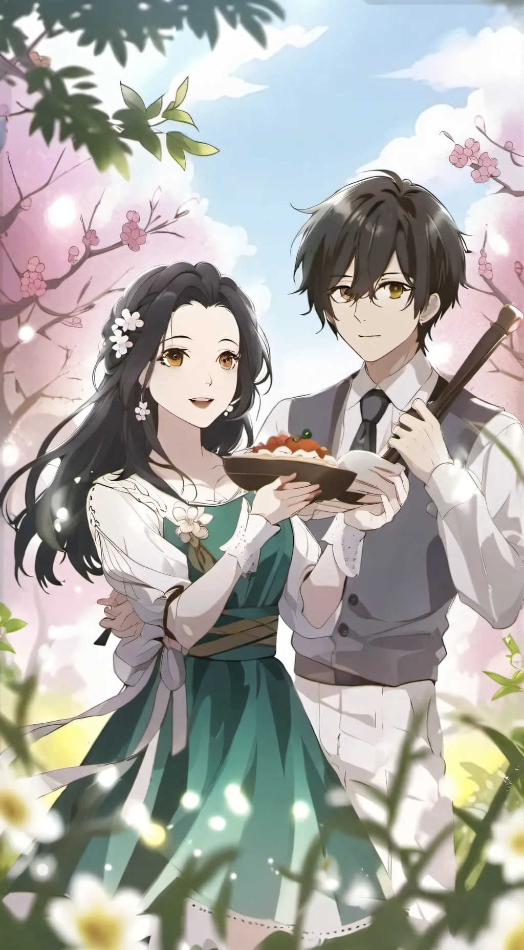 ai character: Mark and bubbies background
