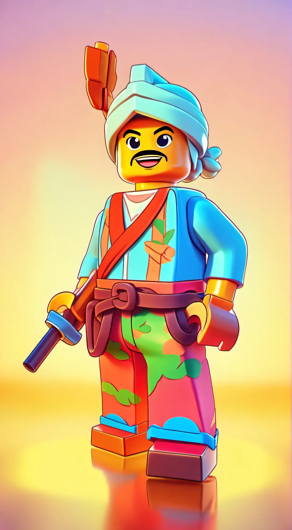 ai character: LEGO FORTNITE  background