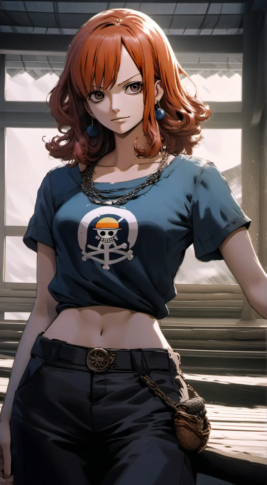 ai character: one piece  background