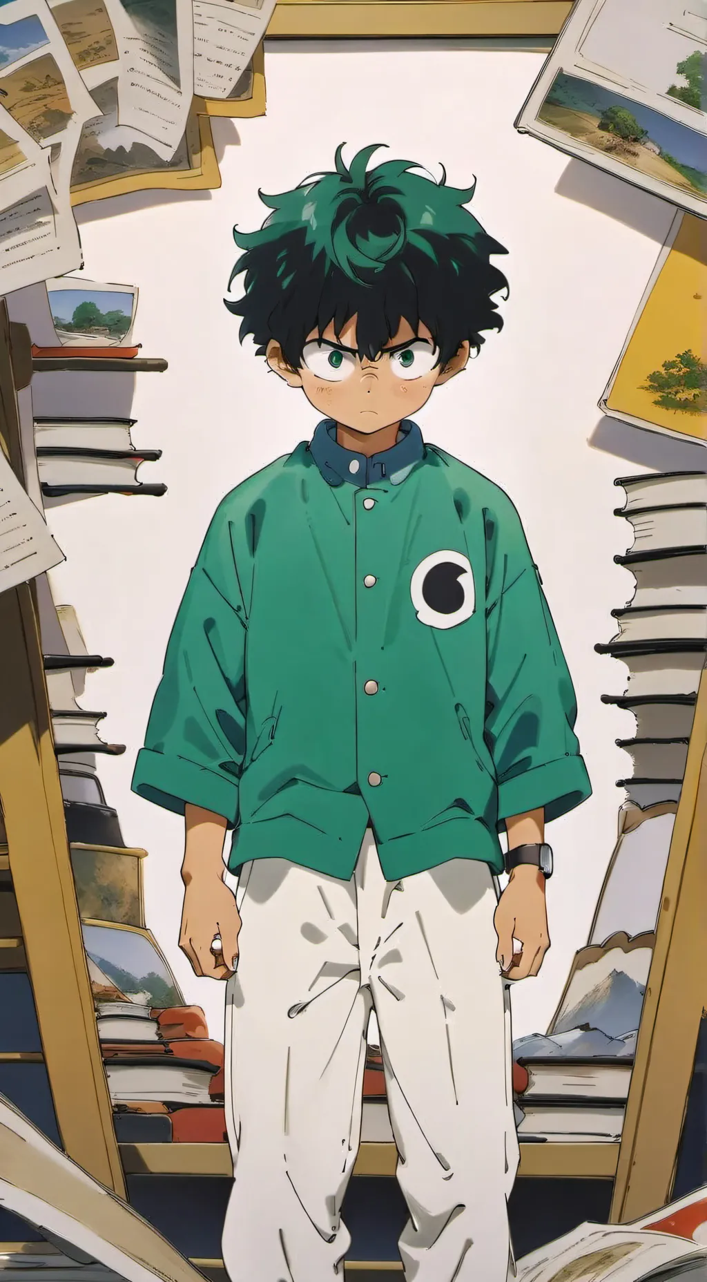ai character: DEKU  background