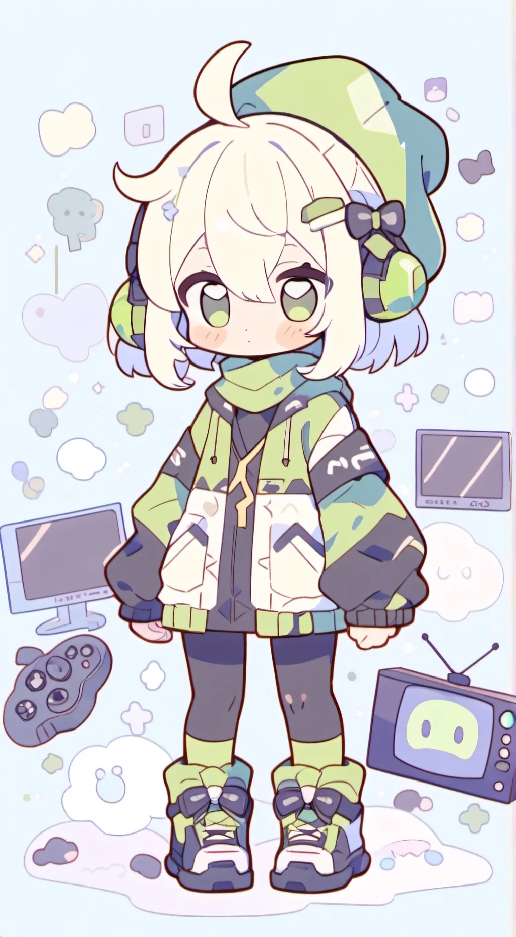 ai character: Vee background
