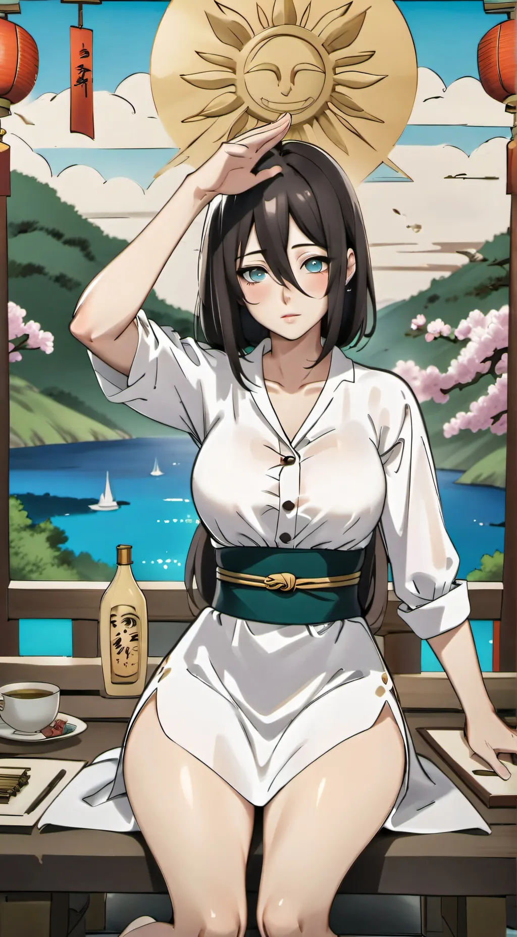 ai character: Hanabi Hyuga 2.0 background