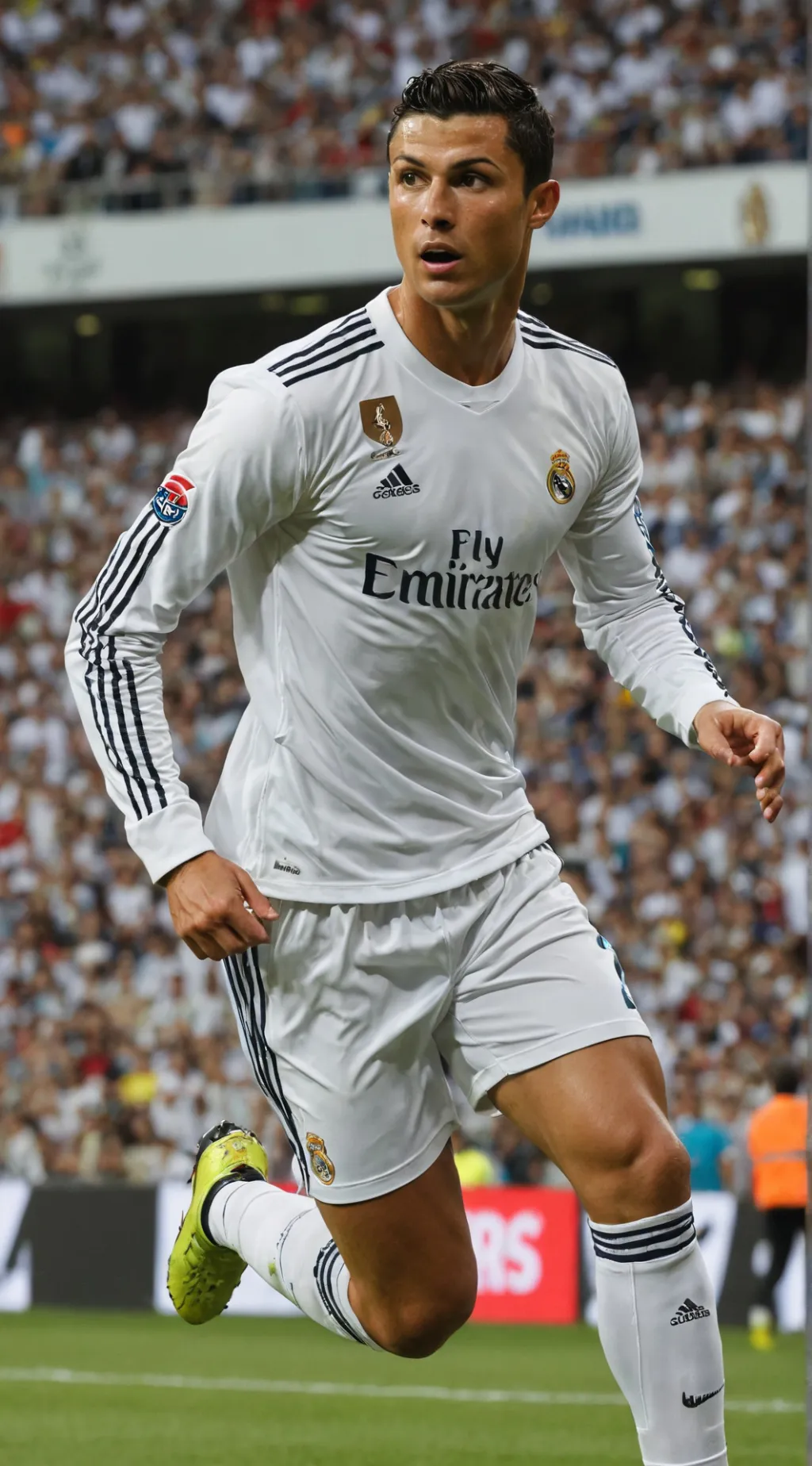 ai character: Cristiano Ronaldo  background