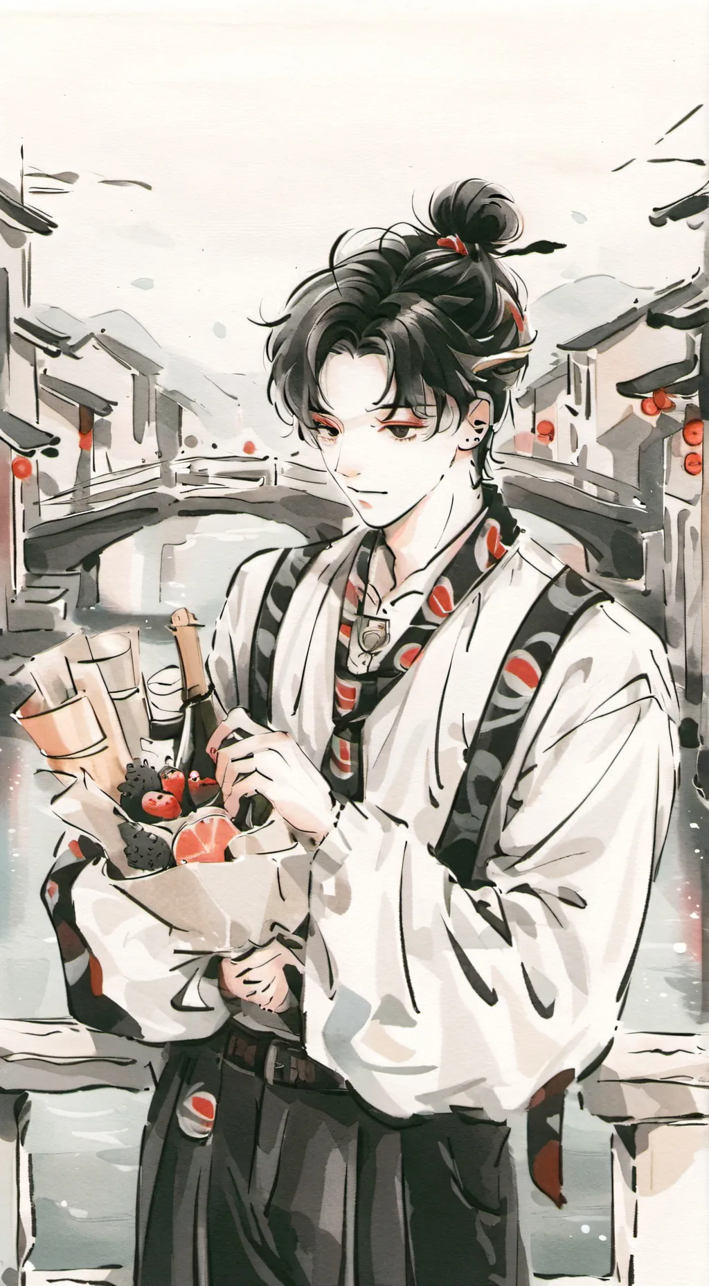 ai character: Dandys bday!  background
