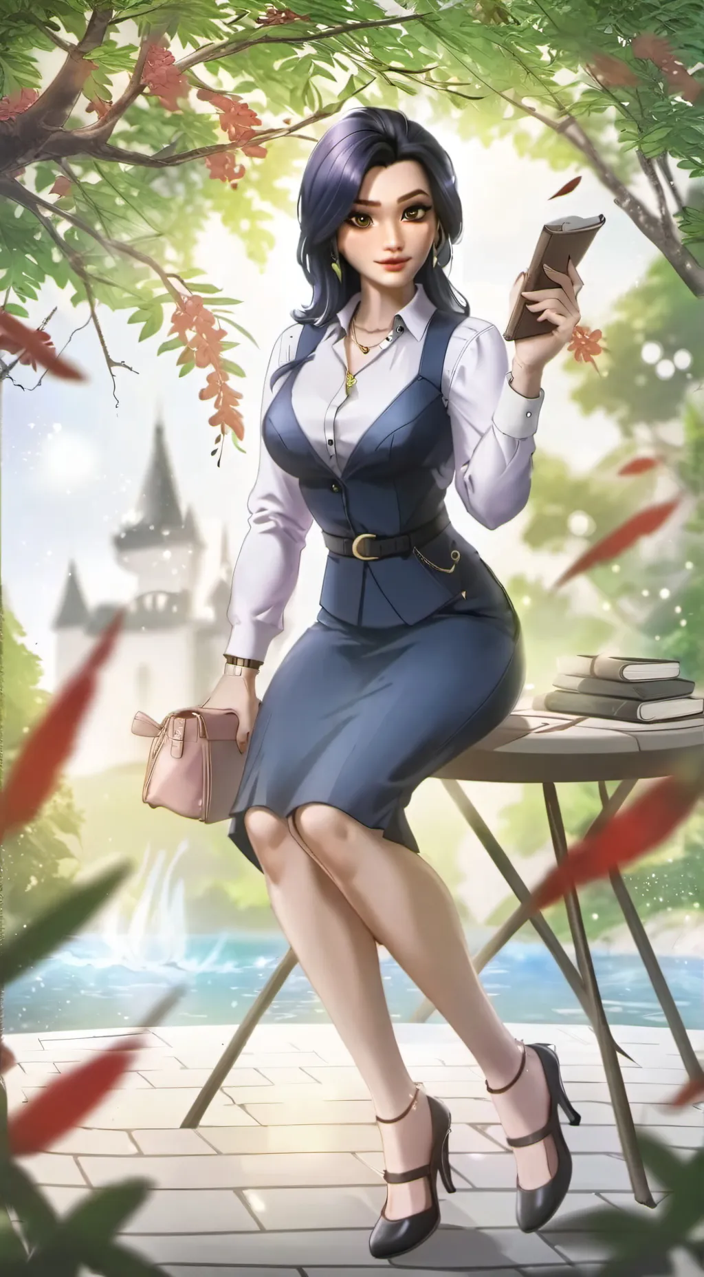 ai character: Lady background