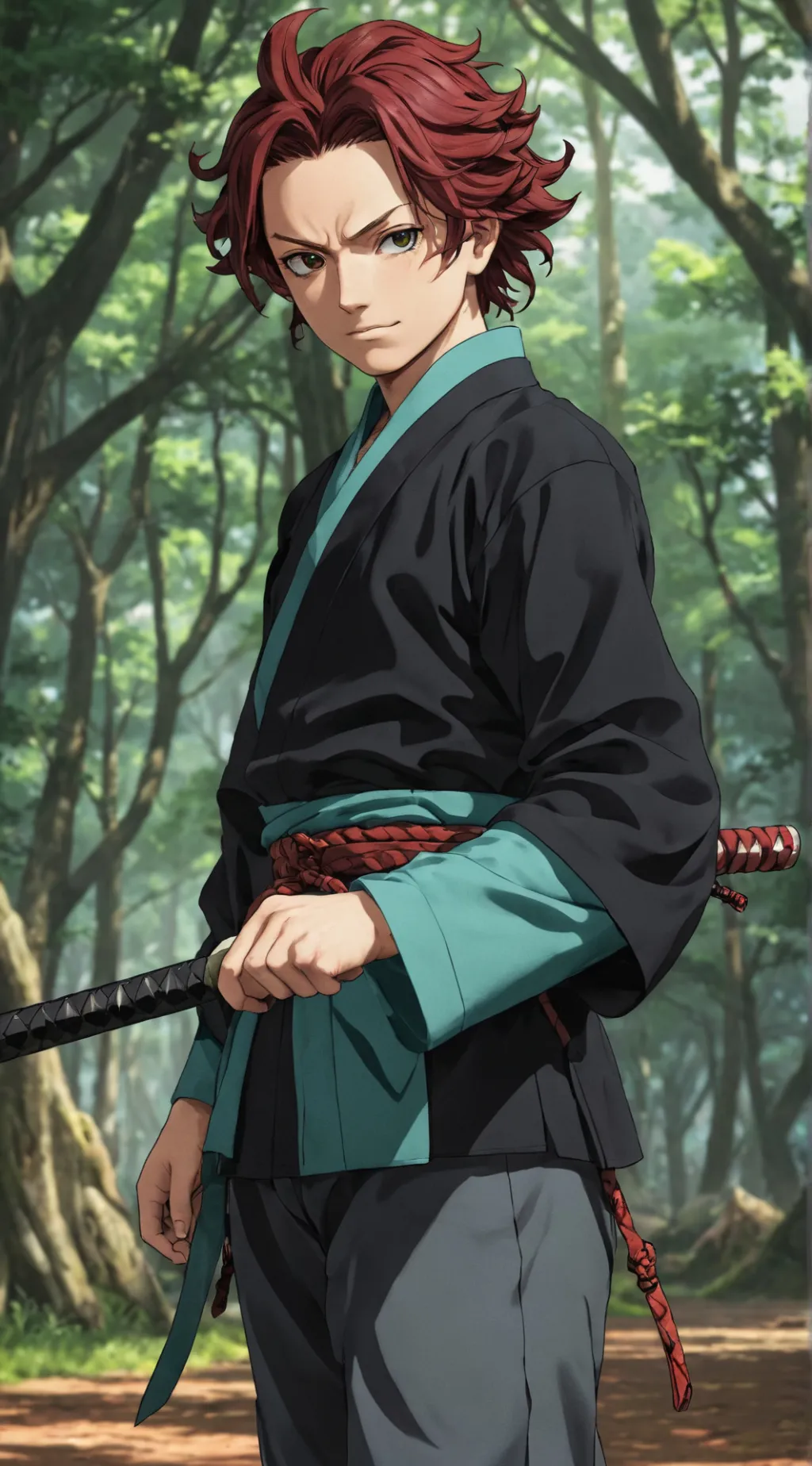 ai character: Tanjiro background