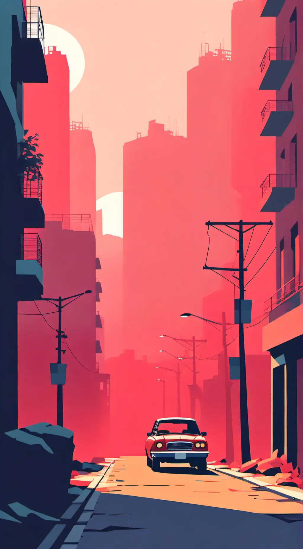 ai character: posapocaliptico background