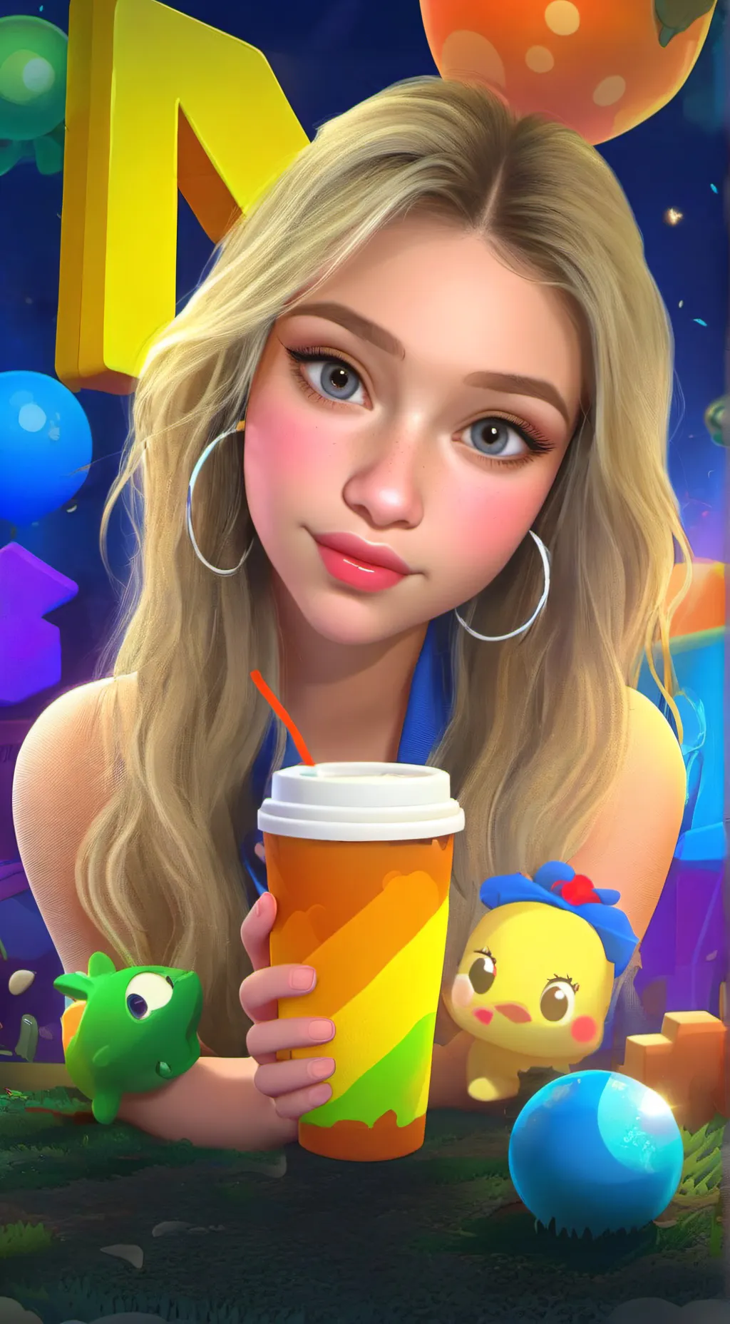 ai character: Lily background