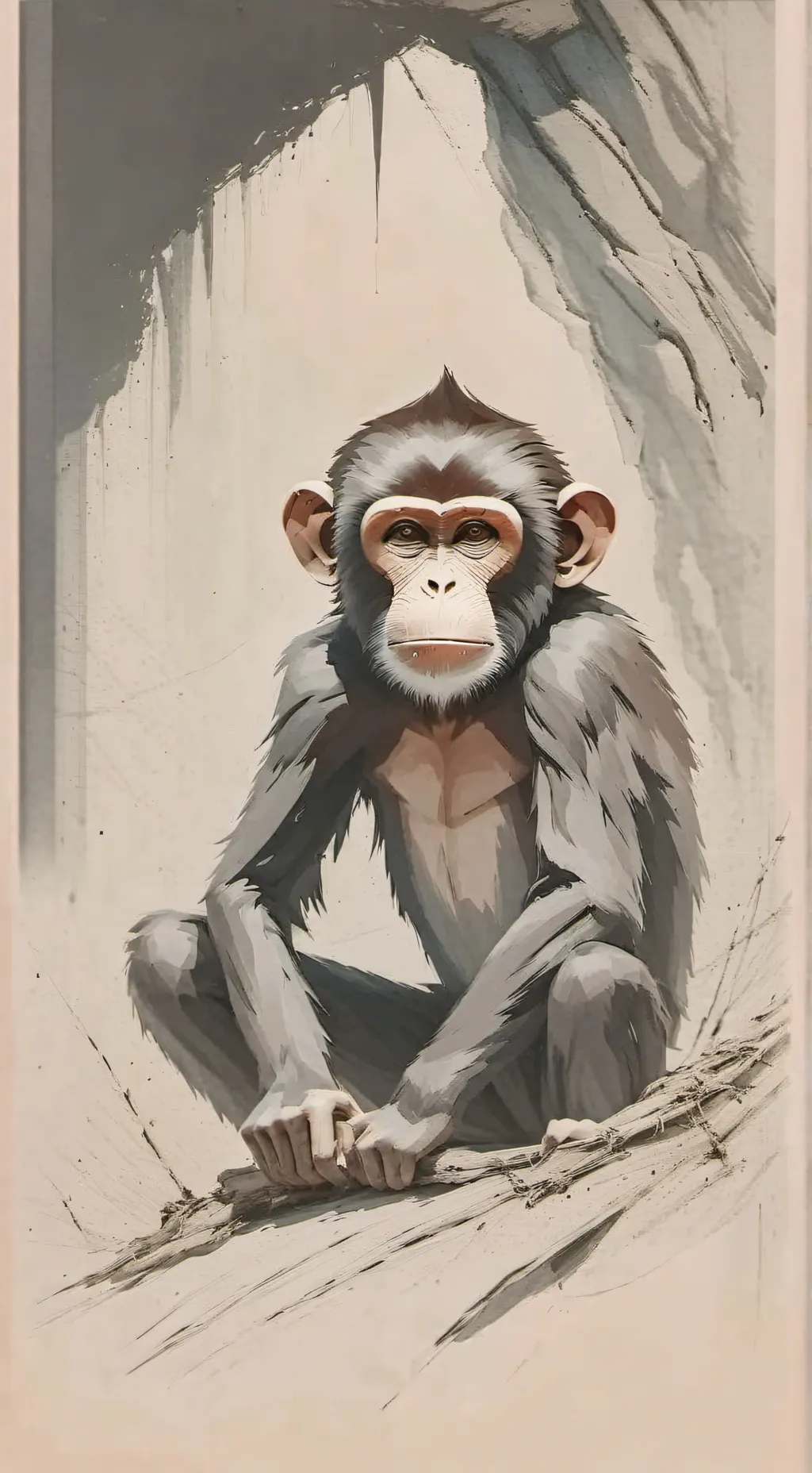 ai character: Monke friend background