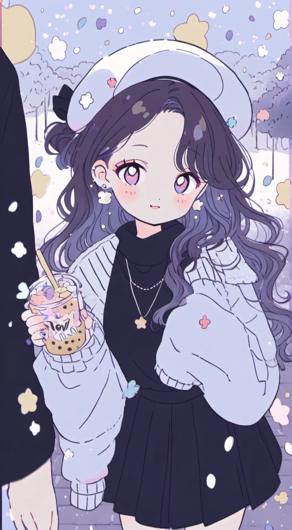 ai character: Goddess not human  background