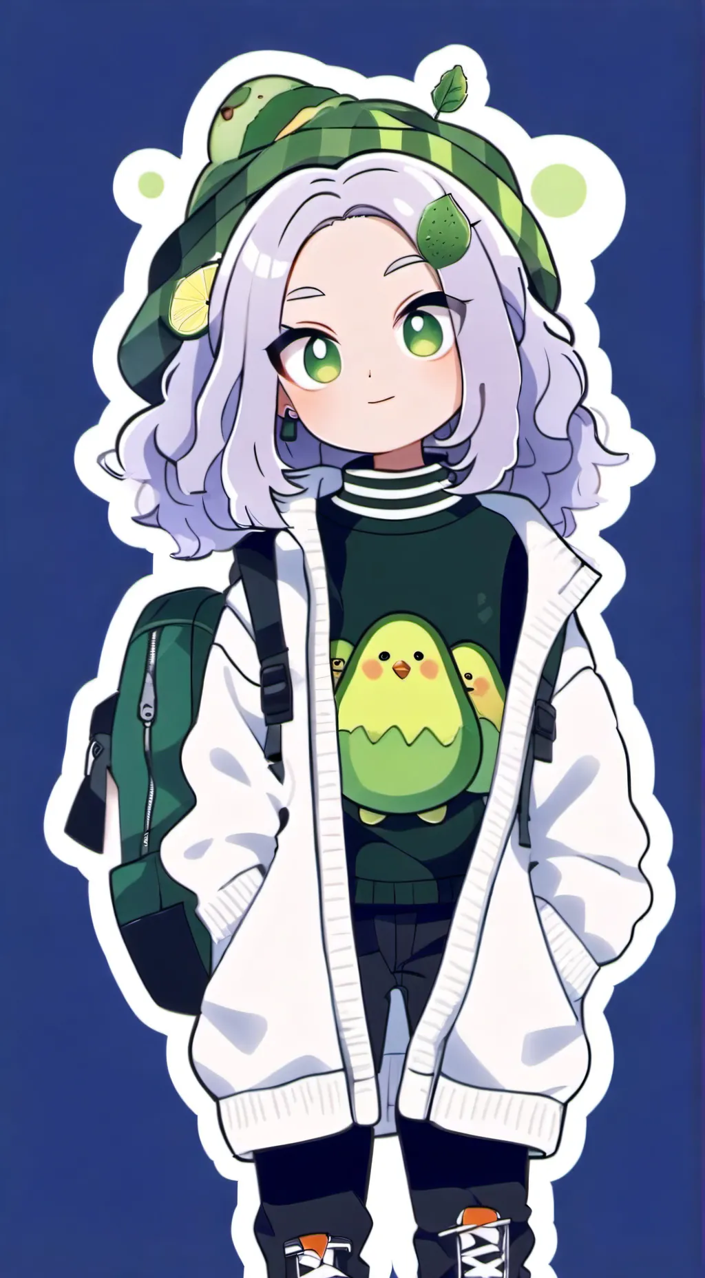 ai character: Avocado Junior background