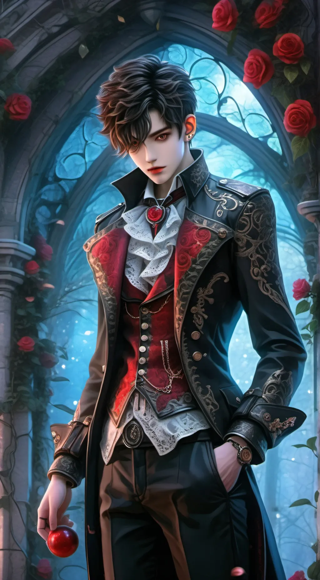 ai character: jake and bella  background