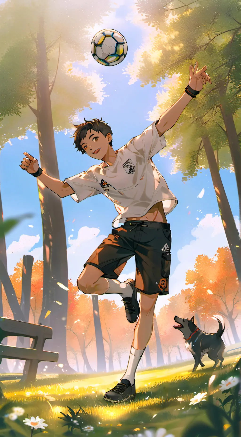 ai character: football player  background