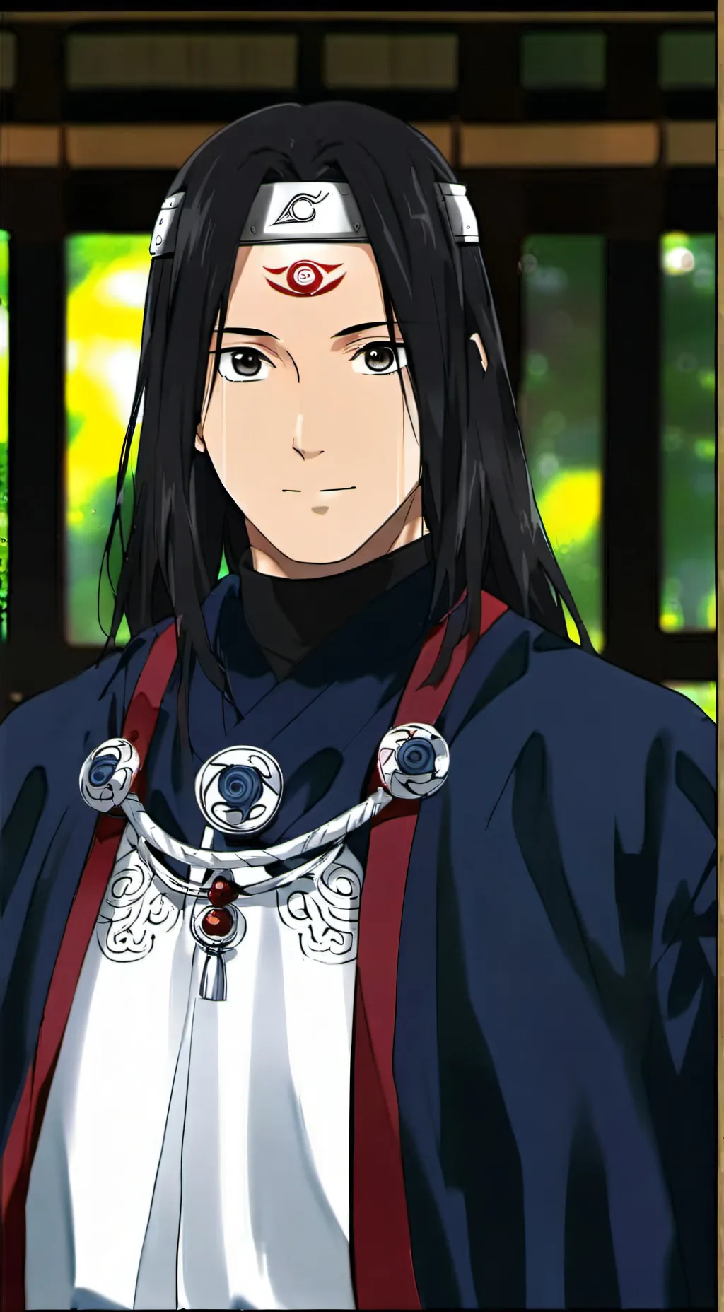 ai character: Itachi Uchiha background