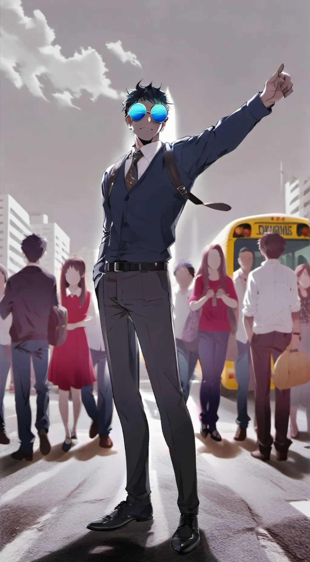ai character: Bluudud background
