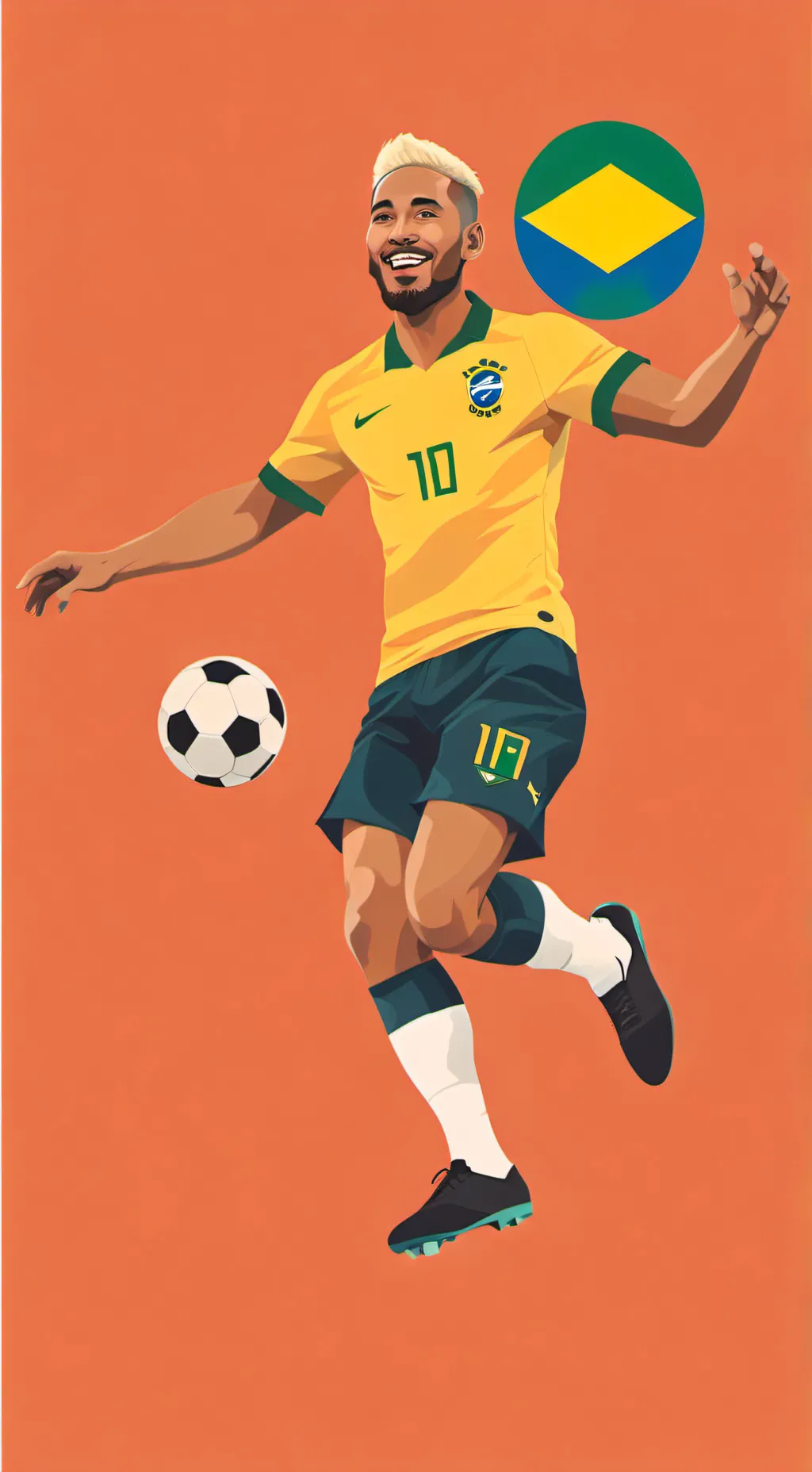ai character: Neymar Jr background