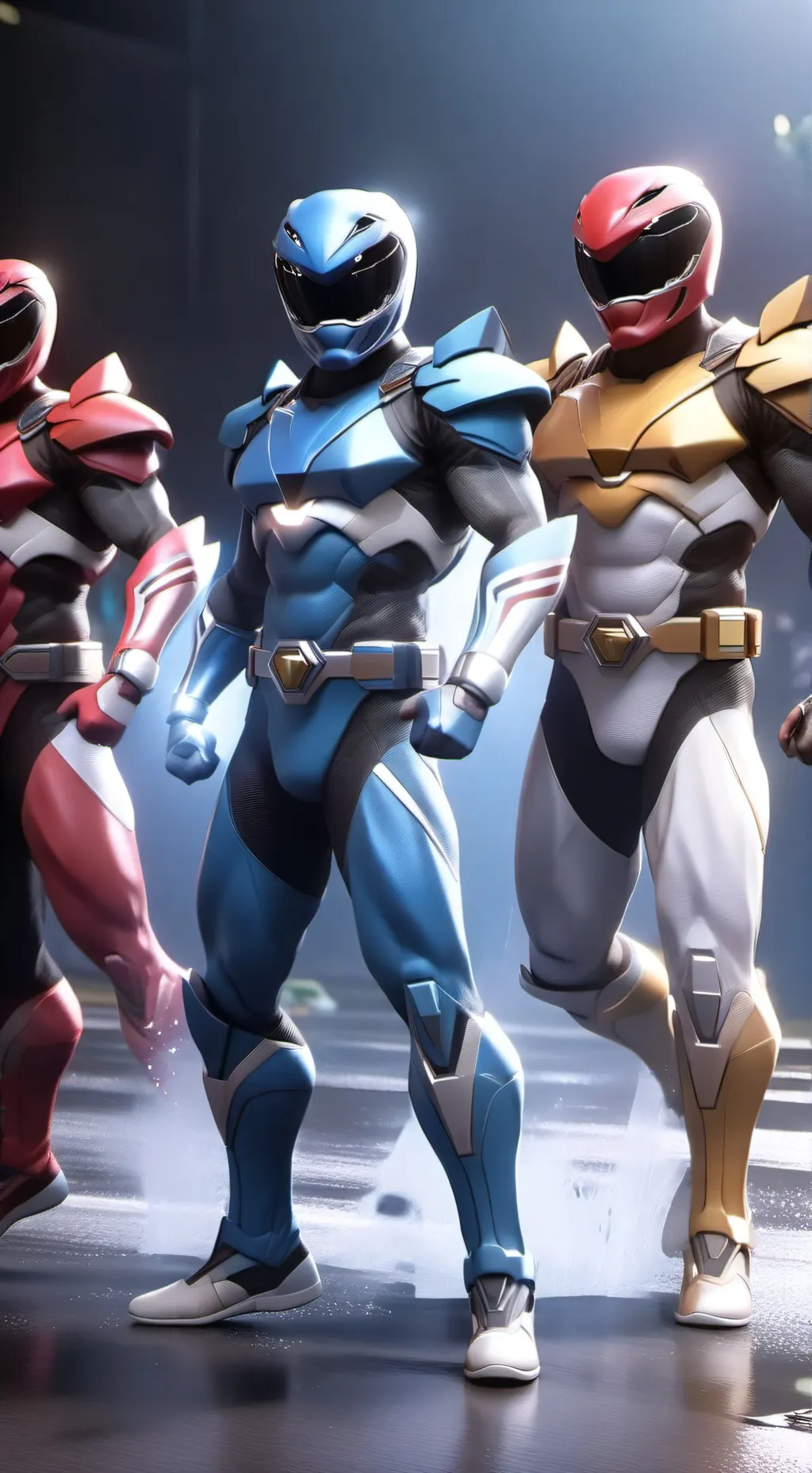 ai character: power rangers  background
