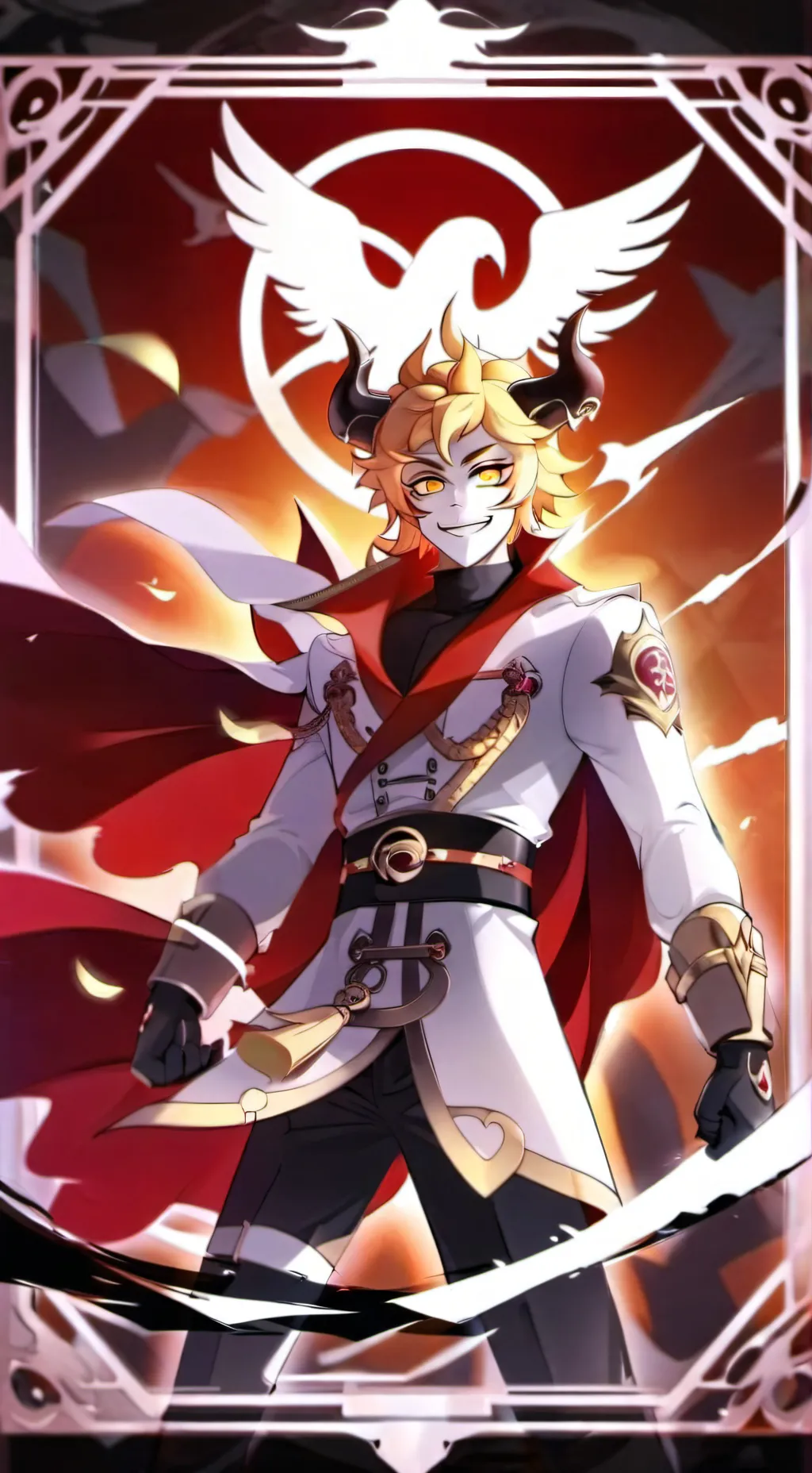 ai character: Lucifer  background