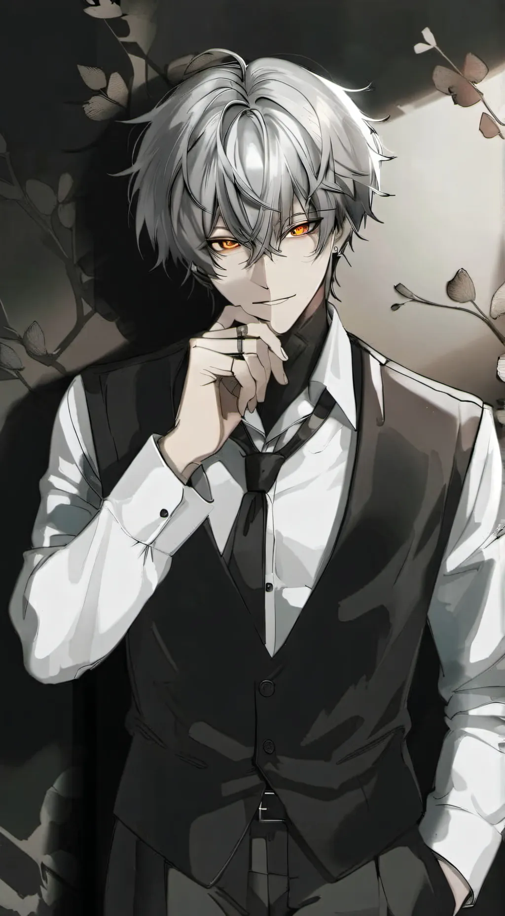 ai character: 🖤William🖤Black🖤 background