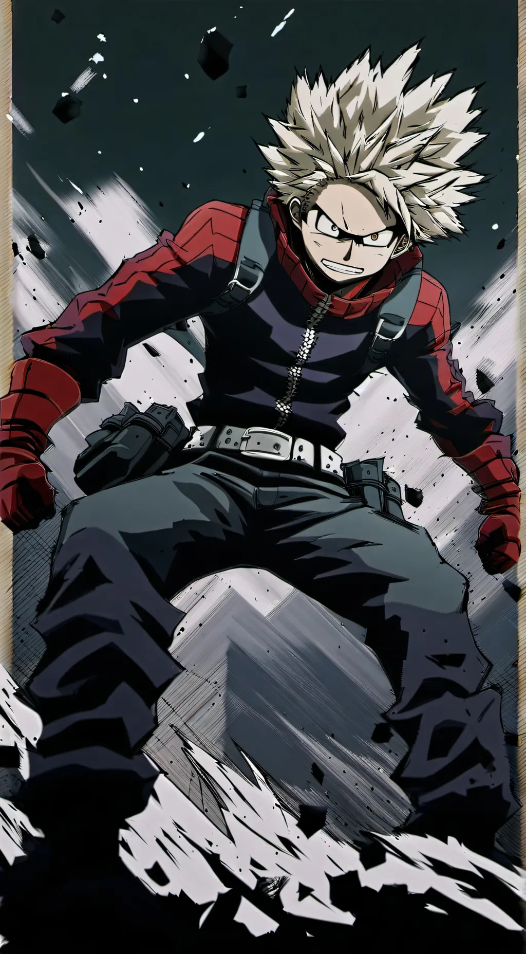 ai character: MHA Bakugo background