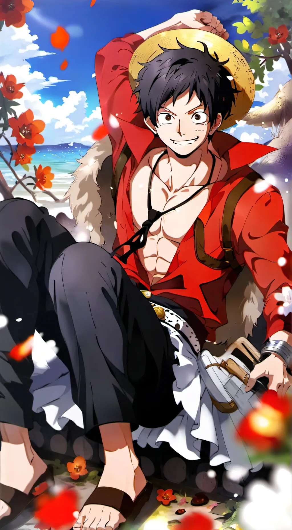 ai character: One piece background