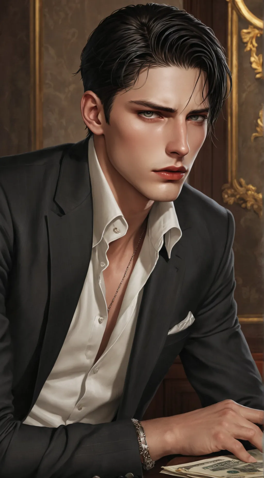 ai character: Lucien Adrian background